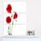 Designart - Isolated Red Poppy Flowers - Floral Canvas Art Print
